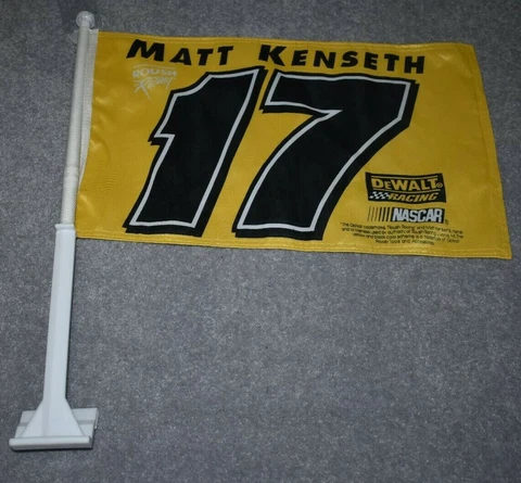 MATT KENSETH #17 NASCAR RACING SPORTS CAR WINDOW FLAG Cover