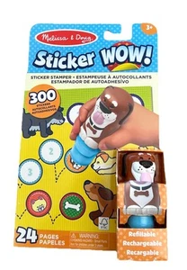 NEW Melissa & Doug Sticker Wow Dog 24 page Book and Stamper w/ 300 stickers. NEW - Picture 1 of 7