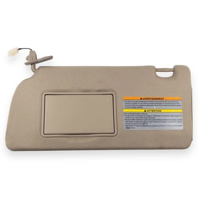 2005-2012 Nissan Pathfinder Driver Left Side Sun Visor Tan Lighted - Image 1 of 4