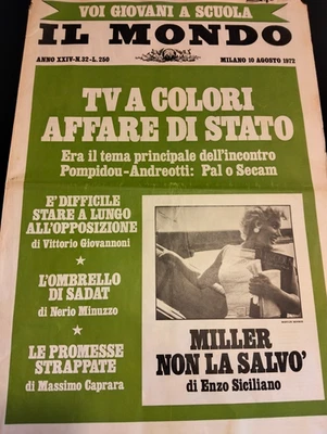 Il Mondo 32 1972 Marilyn Monroe Eddie Merckx Margit Brandt - Immagine 1 di 4