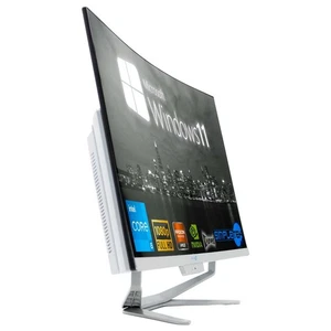 Tout en Un i5 27 " Courbe Victoire 11 RAM 16GB SSD 240GB Gpu GT710 2GB PC Gaming - Photo 1/8