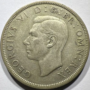 1937 Great Britain George VI Half Crown .500 Silver KM#856 - Picture 1 of 2