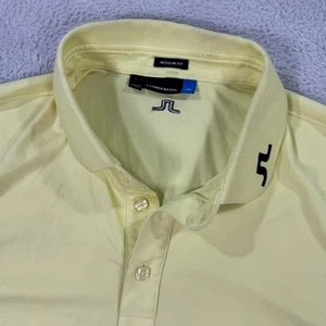 J.Lindeberg Golf Poloshirt Regular Fit Tour Tech Jersey Gelb Herren Medium GUC - Bild 1 von 10