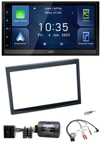JVC DAB Bluetooth Lenkrad USB 2DIN Autoradio für Citroen C3 C2 Berlingo schwarz - Bild 1 von 11