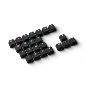 Rubber Keycaps Set | Anti-Slip Texture | Doubleshot Backlit Keycap Set | 23 K... - Picture 1 of 6