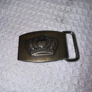 Vintage kleine Krone Gürtelschnalle - Bild 1 von 3