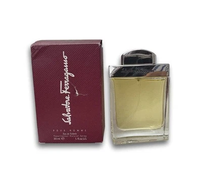 Salvatore Ferragamo Homme 1.0 OZ eau de parfum spray colonia para hombres 30 ml caja dañada Foto 1 de 2