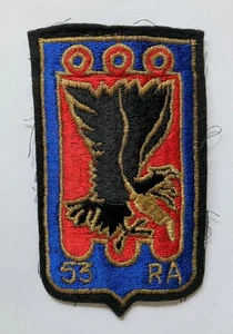 Francia, Ejército Francés 53º Regimiento de Artillería Parche de tela - Imagen 1 de 1