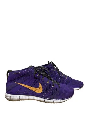 Nike Free Flyknit Chukka Hyper Grape Purple Gold Running Sneaker Shoes Mens 10.5 - Image 1 of 4