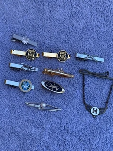 Vintage Wappen Thema/Mikimoto Silber Tokyo Krawattennadel Clips gemischt Menge 10 - Bild 1 von 12