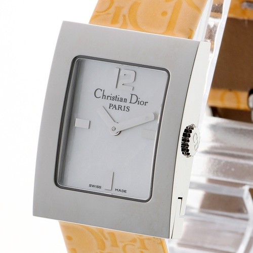 OROLOGIO DA POLSO CHRISTIAN DIOR D78 109 MARIS QUARZO QUADRANTE BIANCO CONCHIGLIA QUADRANTE QUADRATO