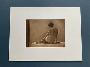 1920 Female Nude Original Sheet Heliogravure Print Mounted AUS Seller - Bild 1 von 4