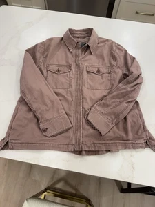 Abercrombie & Fitch Damen XL Shirt Utility Jacke Shacket Dusty Pink Mauve - Bild 1 von 10