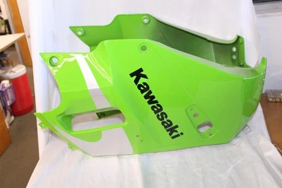 1988-07 KAWASAKI NINJA 250R FRONT UPPER NOSE FAIRING OEM GREEN (bothsides) - Image 1 of 4