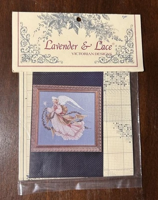 Lavender & Lace Cross Stitch Pattern Angel Of Summer - Image 1 of 2
