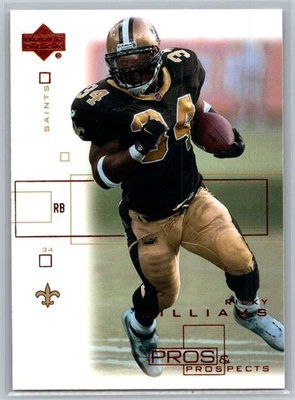 💎2001 Upper Deck Pros & Prospects Football #54 Ricky Williams - Saints💎 - Image 1 of 2