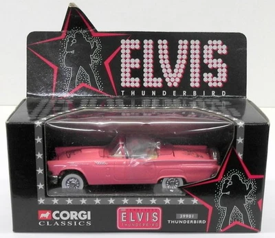 Corgi 1/36 Scale Diecast 39901 - Elvis Thunderbird + Elvis Presley Figure Ford - Image 1 of 4