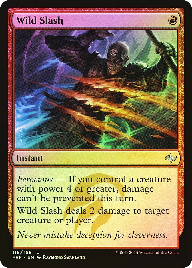 MTG FOIL Wild Slash  - Fate Reforged #118 - Image 1 of 1