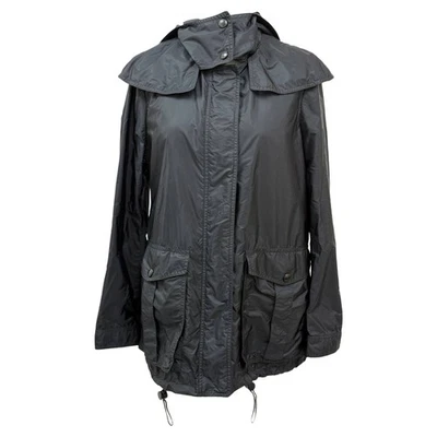 Burberry Brit Hooded Rain Jacket in Black Polyamide - Image 1 of 4