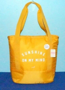 Enfriador de viaje aislado amarillo Victoria's Secret rosa Sunshine On My Mind, nuevo con etiquetas - Imagen 1 de 12
