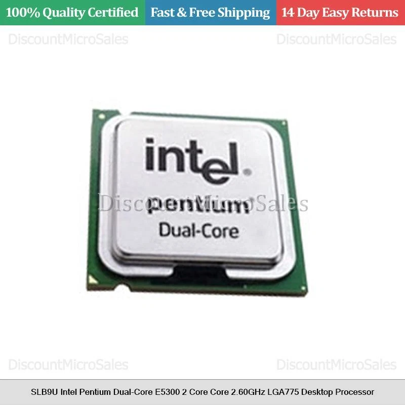 SLB9U Intel Pentium Dual-Core E5300 2 Core Core 2.60GHz LGA775 Desktop Processor - Image 1 of 1