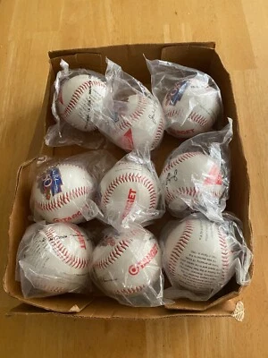 Lot of 9 Jackie Robinson 50th Anniversary Baseball Facsimile Autograph Ball - Изображение 1 из 4