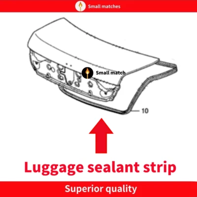 New Weatherstrip Trunk Lid Rubber Seal Fits For 2012-2015 Honda Civic - Image 1 of 4