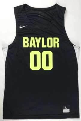 New Nike Baylor University Bears Stock Basketball Jersey Men's L 932177 Black - Image 1 of 4