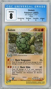 Pokemon TCG - Golem 5/97 EX Dragon Holo Raro Lector Electrónico CGC 8 con subgrados - Imagen 1 de 2