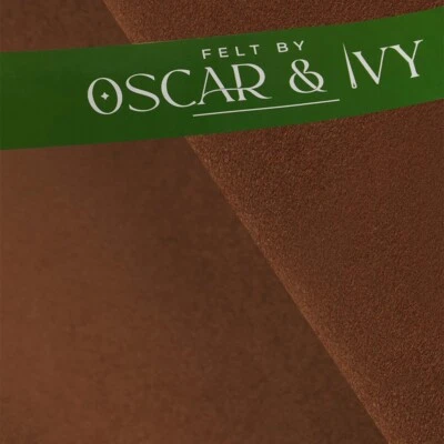 Handicraft Wool/Viscose Felt Fabric Material - Sable Brown - Felt by Oscar & Ivy - Image 1 of 3
