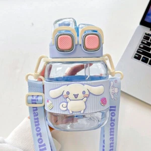 Sanrio Cinnamoroll Two Way Drinking Water Bottle W Strap 760ml/25.7oz NEW - Picture 1 of 8