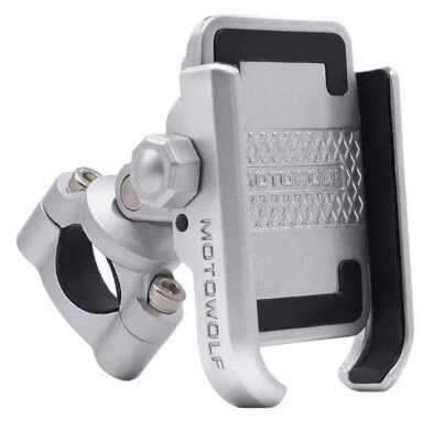 Silver Aluminum Cell Phone Holder For Honda Shadow VLX 600 750 Magna Rebel 250 - Imagem 1 de 4