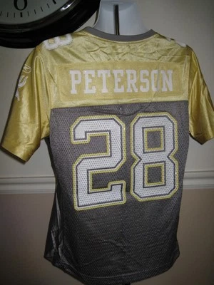 NUEVA Camiseta deportiva Reebok Adrian Peterson Minnesota Vikings para mujer talla grande L Foto 1 de 4