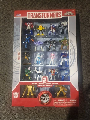 18 NANO METALFIGS - SERIES 3 - TRANSFORMERS GOLD PRIME & SOUNDWAVE Jada Toys NEW - Image 1 of 4