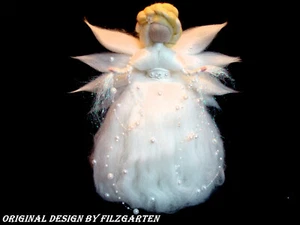 *FILZGARTEN*   EIS-FEE  SCHNEEENGEL Jahreszeitentisch WINTER DEKO SEIDE WALDORF - Bild 1 von 3