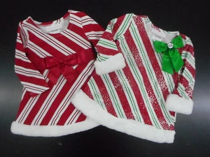 Kleinkind Mädchen Bonnie Baby von Bonnie Jean verschiedene Urlaubskleider Größen 3/6 & 6/9M - Bild 1 von 7