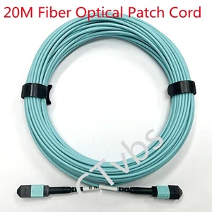 Câble MPO 20 MPO 8 fibres MPO à MPO 40G/100G multimode type B OM3 câble fibre - Photo 1/8