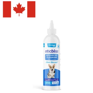 Vetnique Oticbliss Dog Ear Cleaner - 8oz with Odor Control & Itch Relief - Picture 1 of 1