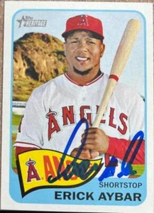 Erick Aybar Autographed 2014 Topps Heritage #210 - Picture 1 of 1
