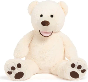 Giant Teddy Bear, 39Inch Large Stuffed Bears with Big Footprints Plush Stuffed A - Picture 1 of 12