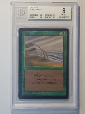 Magic The Gathering MTG BETA Hurricane BGS 8.0 Graded M:TG - Image 1 of 3