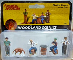 O Scale Woodland Scenics Scenic Accents #A2727 Checker Players - Picture 1 of 2
