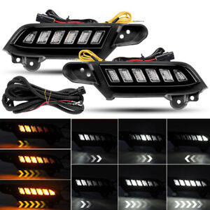 2X LED DRL Daytime Running Light Sequential Signal For Toyota Tacoma 2016-2022