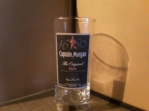 Captain Morgan 1680 The Original Rum Drinking Pint Tall Glass Tumbler NEW!  2-15 - Picture 1 of 3