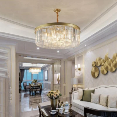 Crystal Chandelier Lighting Bar Lamp Hotel Pendant Light Kitchen Ceiling Lights - Image 1 of 4