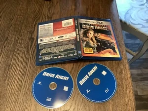 Drive Angry Blu-ray 3D 2011 Used Action Nicolas Cage Free USA Shipping - Foto 1 di 1