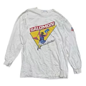 Vintage Salomon Catch the White Wave Long Sleeve T-Shirt - Picture 1 of 3