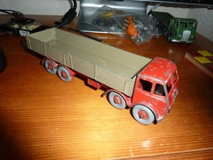 Dinky Toys No. 501 Foden Diesel 8 Wheel Wagon - 1st type cab UNBOXED, RED & GREY - Picture 1 of 10