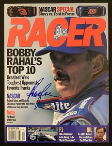 Bobby Rahal Signed Racer Magazine Nov 1998 IndyCar 500 Champ CART Autograph TPG - Picture 1 of 3