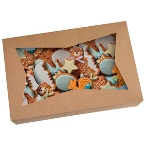 15pack 10inch Brown Pastry Bakery Cookie Box10x7.75x2.5inch Large Donutsmuffinsc - Picture 1 of 8